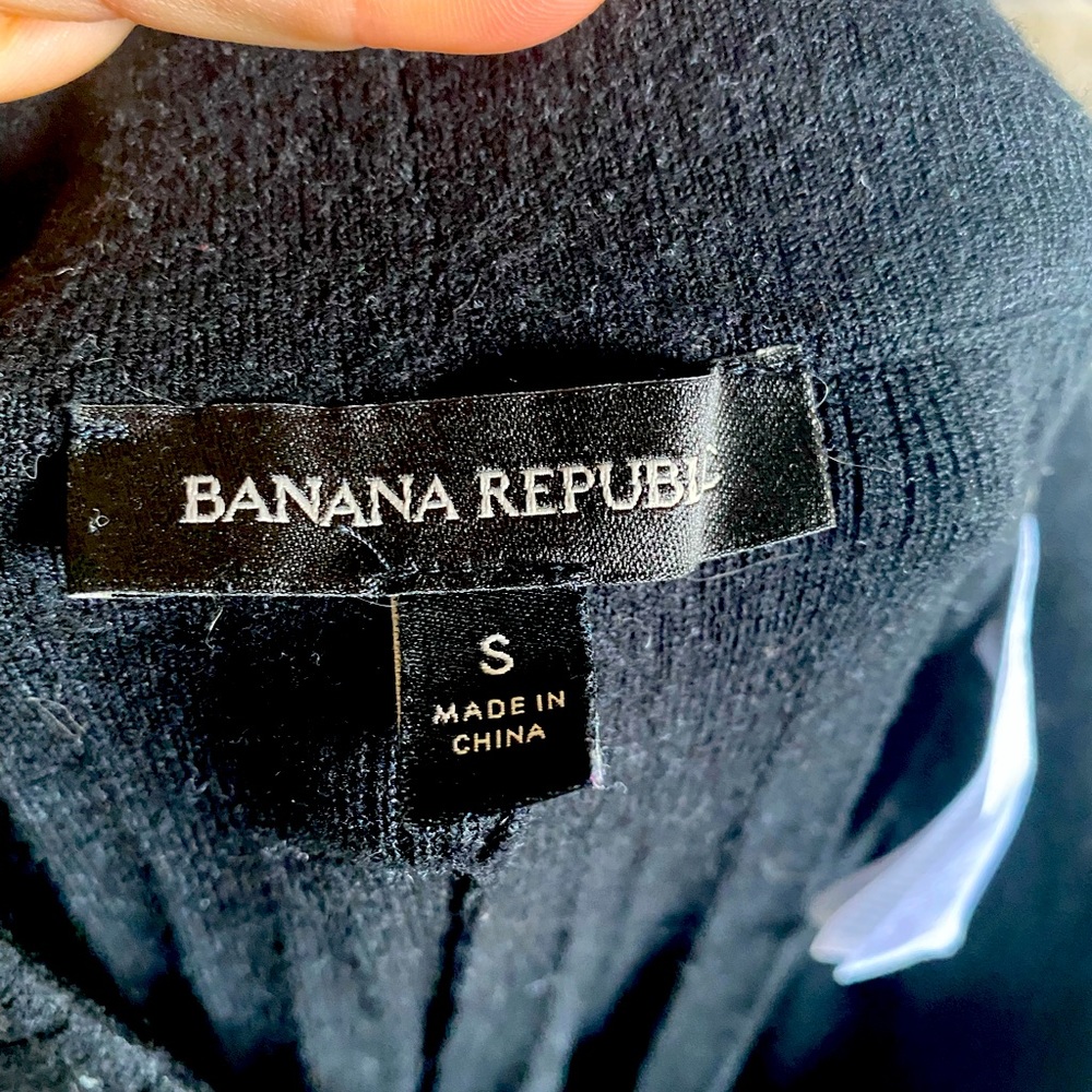 Banana Republic black wide leg pants